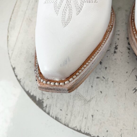Lane MEGAN MORONEY Smokeshow Womens Cowboy Boots 6 White Western Cowgirl Tall - Picture 7 of 12